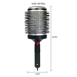 Cricket Technique Thermal Hair Brush #450 3.25” Curling, and Styling – Heat-Retaining Barrel with Anti-Static Tourmaline Bristles, Round Thermal Brush, Ideal for All Hair Types