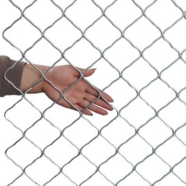 FengYoo Super Heavy Duty Fence 48X24 inch 7 Gauge Galvanized Steel Corrugated Wire Fence.Hole Size 2.5inch-Snake Fence-Poultry Netting/Dog Cages Fence/Fences Screen for Doors and Windows