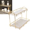 Headerbs Cosmetic Storage Shelf, 2 Tier Bathroom Countertop Rack, Large