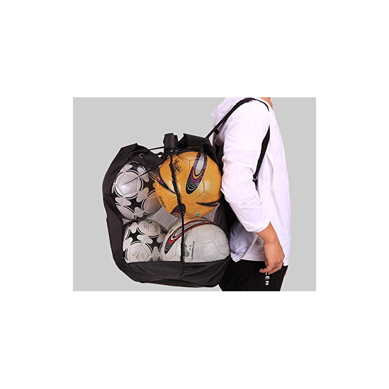 Large Capacity Sports Balls Storage Mesh Bag Training Bags Portable