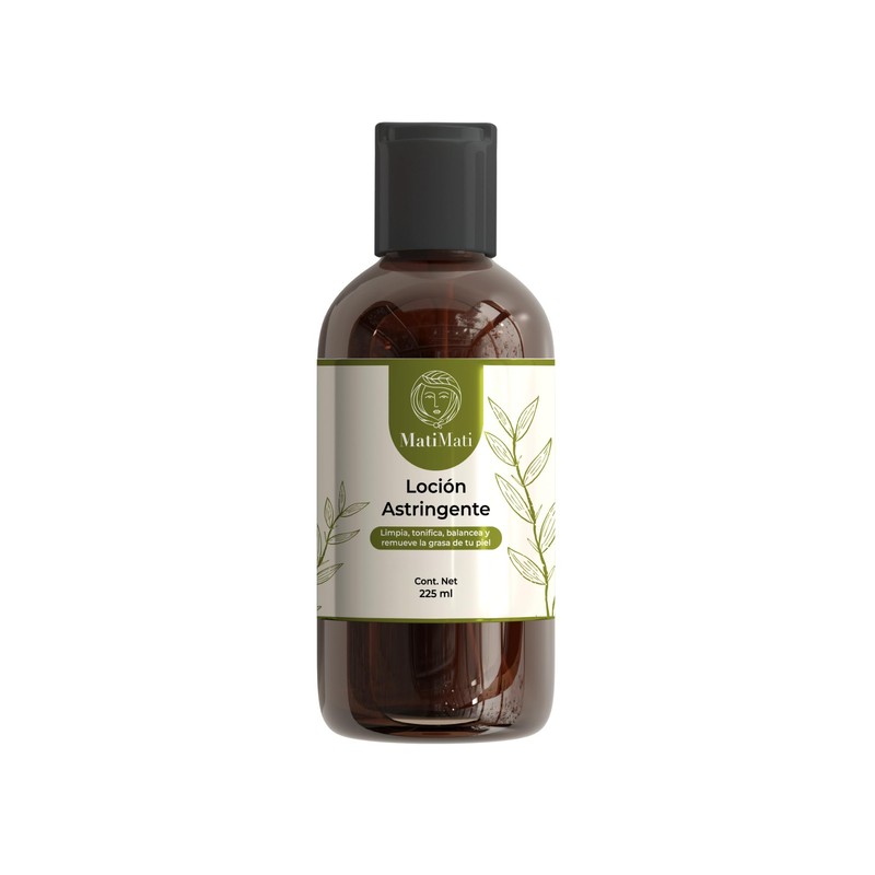 Loción Astringente MatiMati Agua de Hamamelis, Aloe Vera, Manzanilla, Tea