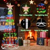 Solar Powered Christmas Tree Outdoor Christmas Decorations, 5FT RGB Solar