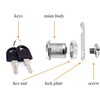 Tumbler Cylinder Cam Locks Keyed Cabinet Locks 2 Pack Keyed