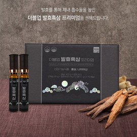 더블업 발효흑삼 프리미엄 (액상 20g+정제 2정) x 15세트 9증9포 흑삼(홍삼)과 나이아신을 한번에 케어 Double Up Fermented Black Ginseng Premium (Liquid 20g + Tablet 2 Tablets) x 15 Sets 9 Packs 9 Sachets Care for Black Ginseng (Red Ginseng) and Niacin at Once