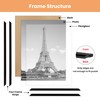 upsimples 12x16 Picture Frame Black 3 Pack, Scratch-Proof Poster Frames