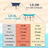 EasierHike Beach Shade Tent, 10 × 10 Ft Portable Easy