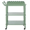 SAFAVIEH Home Collection Haven Sage Green 3-Tier Dining Cart with