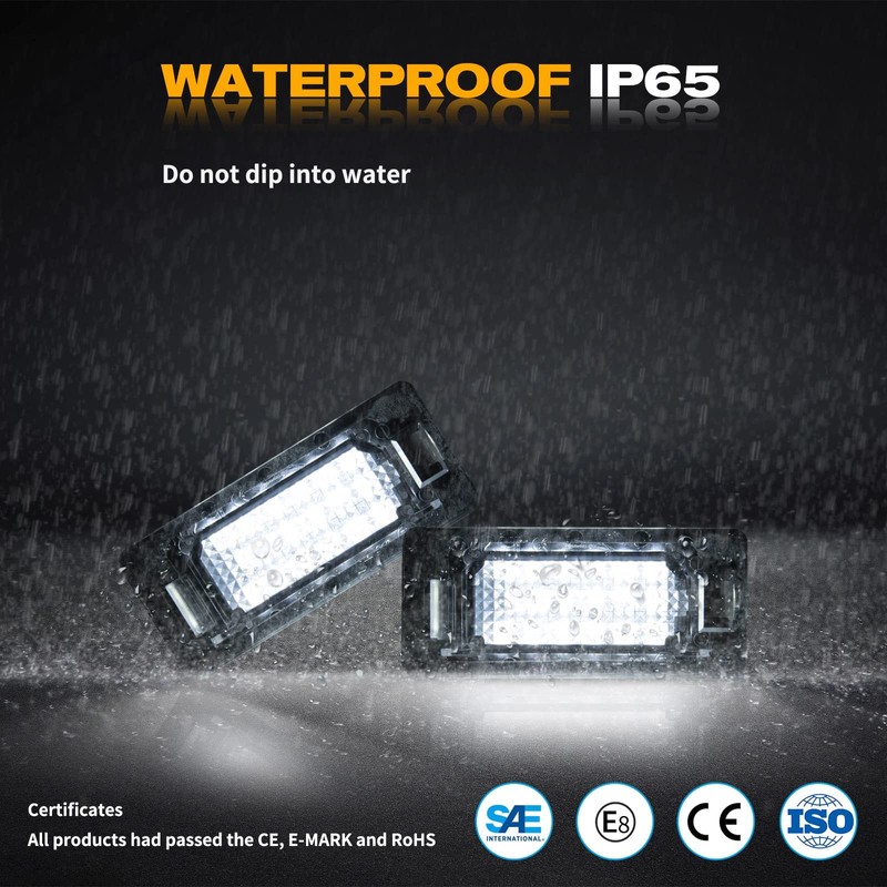 POPMOTORZ LED License Plate Light for E82/E88/E90, License Plate Light