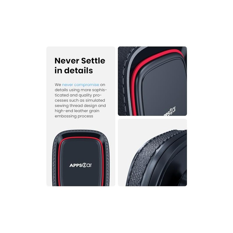 APPS2Car Soporte para Celular Automovil Magnético Parabrisas y Salpicadero Soporte
