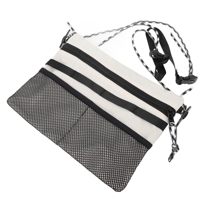 Outdoor Shoulder Bag Multifunction Multiple Department Adjustable Strap Portable Mini