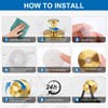 EASETROL Gold Suction Cup Hooks for Shower, Heavy Duty Wreaths