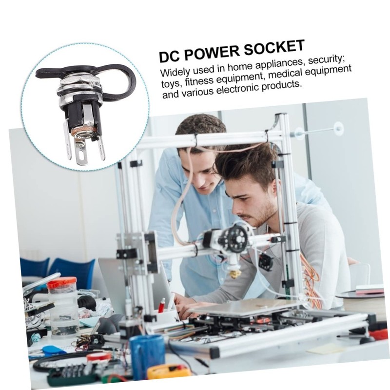 LABRIMP 10pcs Dc Power Socket Connector for Devices with Dc