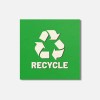 Unbranded Recycling Stickers For Trash Can 4'' X 4'' Square
