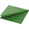 Duni Tissue Napkins Leaf Green 24 x 24 cm 1/4