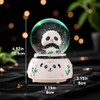 Panda Snow Globe, caja de música de 80 mm para