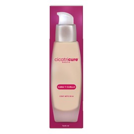 CICATRICURE - Maquillaje Líquido Tono Natural. Anti-arrugas bi-efecto: color y tratamiento, película de color que oculta líneas de expresión y unifica el tono de piel, presentación con 30ml