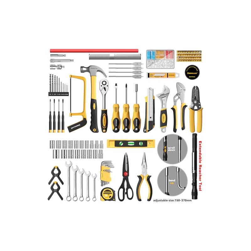 339 Piece Tool Set,Tool Kit for Home and Car,General Household