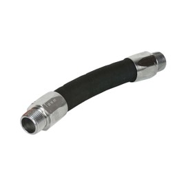 Fill-Rite WH07509 Aluminum 3/4" Whip Hose, 50 lb. per Square Maximum Pressure, 9" ES Length, Black