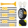 VViViD Snow Chains 10 pcs Winterizing Road Kit, with Gloves,