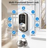 Veise Fingerprint Smart Lock for Front Door, 7-in-1 Keyless Entry