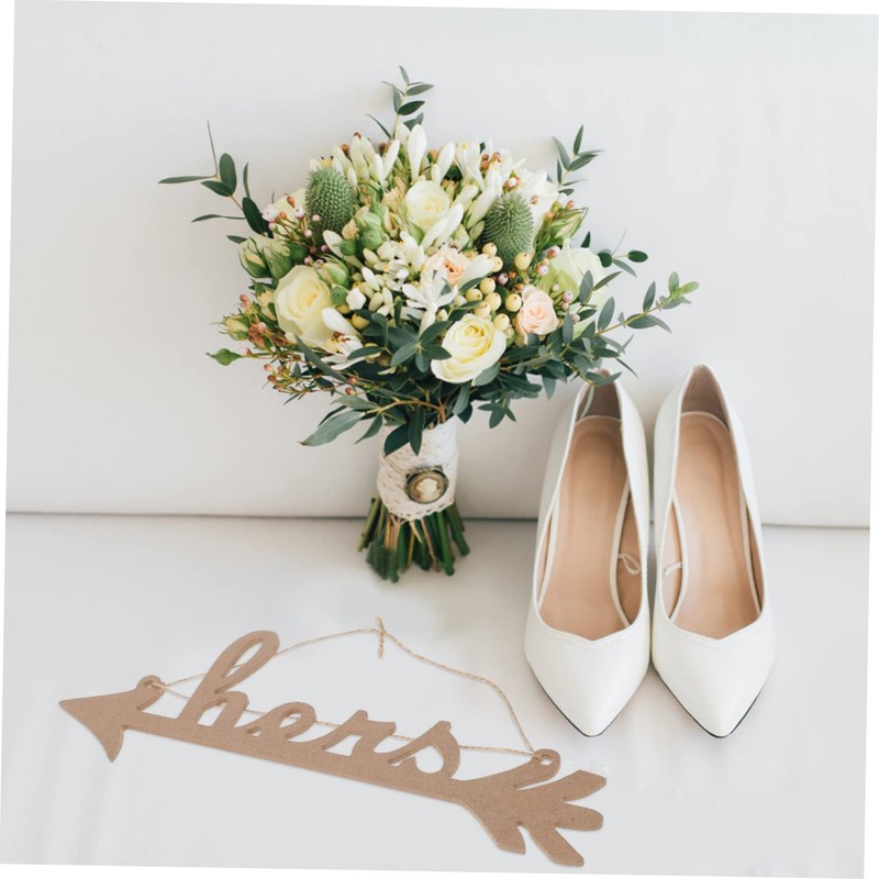 Mipcase 3sets His and Hers Wedding Chair Sign Decor for
