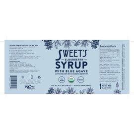 Elderberry Syrup with Blue Agave | Immune Support | USDA Organic Certified | Non-GMO | Vegan | Gluten-Free