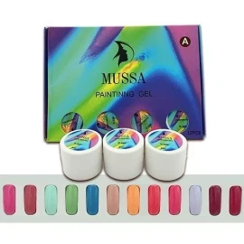 Mussa Gel Painting Uñas Gama De 12 Piezas Mussa