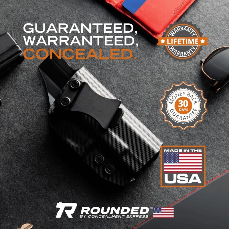 Rounded Tuckable IWB Holster Fits: Canik TP9SFX Holster - Ambi