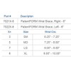 United Ortho 70213-6 PatientFORM 6" Right Wrist Brace, Small