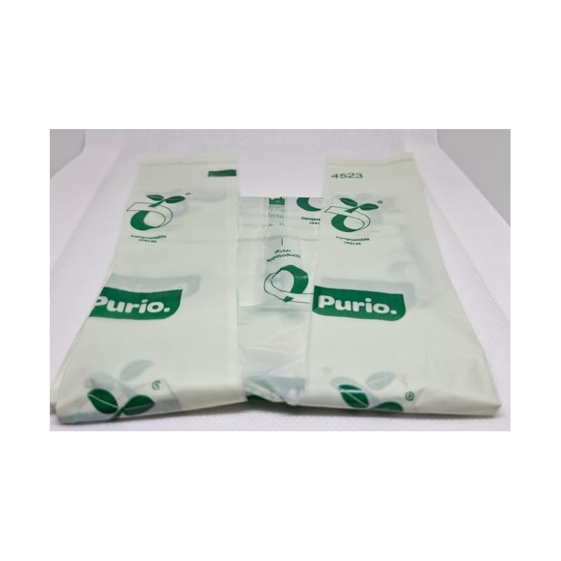 Purio Compostable Caddy Liners - 2 rolls of 20 bags.