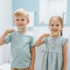 KRIZJUES Cute Bear Toothbrushes for Kids, Soft Bristles Toothbrush with