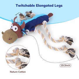 Dog Toys for Large Dogs,Squeaky Dog Toys, Tug of War Dog Plush Toys,Large Stuffed Dog Toys for Large Dogs with Crinkled Paper,Stuffed Animals Toys for Dogs to Keep Them Busy,Medium/Large/Big Dogs