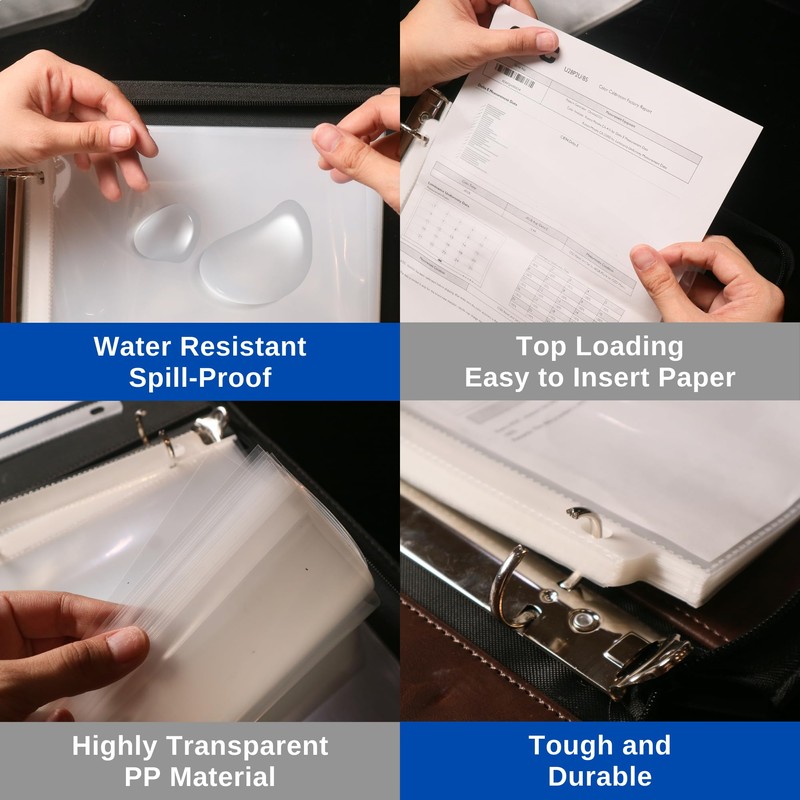 Performore 200-Pack Heavy Duty Sheet Protectors, 8.5x11, archival-Safe, high Clarity,