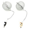 Cat Tea Infuser, 2 Pcs Cute Tea Diffuser Stainless Steel