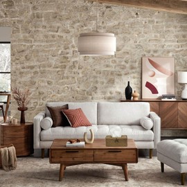 Shonmogar Tissue Box Cover Rectangle Seagrass Tissue Box, Woven Tissue Box Holder with Lid, Wicker Tissue Holder for Bathroom Toilet Living Room Bedroom Table Desk Home Office Car, Coffee