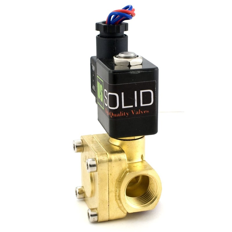 1/2" 230 PSI Electric Solenoid Valve 12-VDC VITON Normally closed