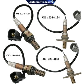 Automotive-leader 234-4154 & 234-4169 4PCS Oxygen Sensor Upstream &Downstream O2 Sensor for 2000-2002 Toyota Tundra SR5 4.7L RWD 2001-2002 Toyota Tundra Limited 4.7L RWD 1998-2002 Lexus LX4