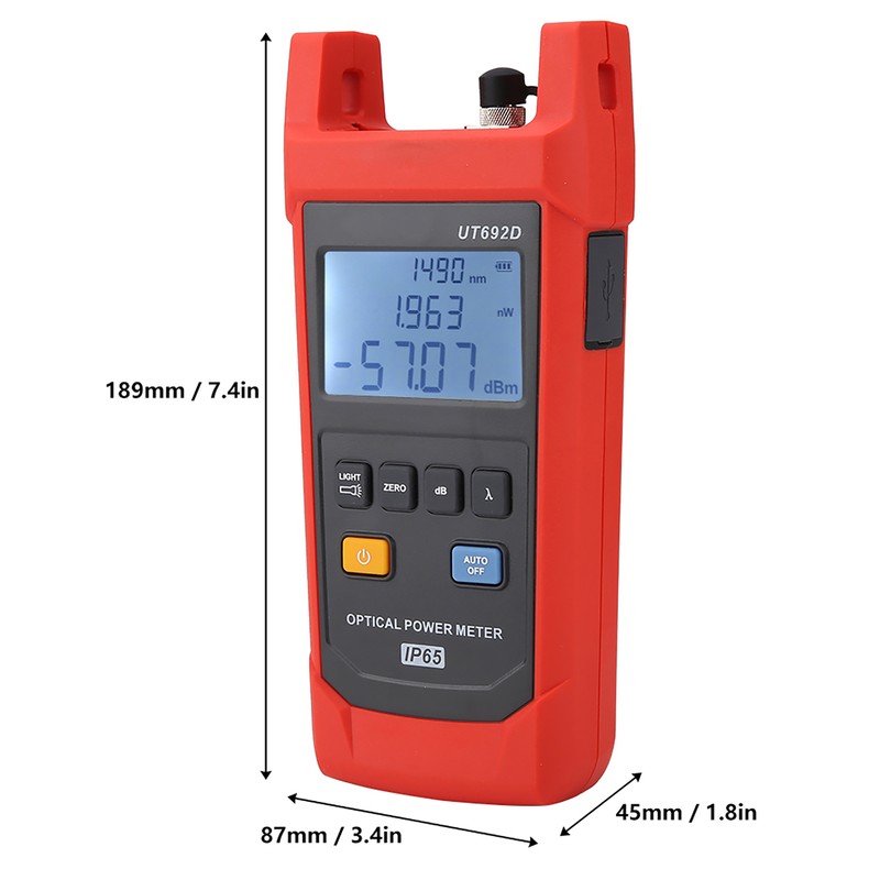 UNi T UT692D IP65 Backlight Digital Optical Power Meter Measuring