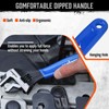 HORUSDY 3-Piece Adjustable Wrench Set (6/8/10 in), Wide Jaw Black