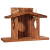 MIXUMON Wood Squirrel Feeder, Squirrel Feeders for Outside Winter, Wooden