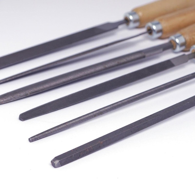 Bernstein 5-240 Set of 6 Files with Wooden Handle in