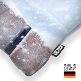VOID Eichhörnchen Schnee Winter Nagetier Kissenbezug Kissenhülle Polyester Weihnachten Deko Winter Outdoor Dekoration, Kissen Größe:50 x 50 cm