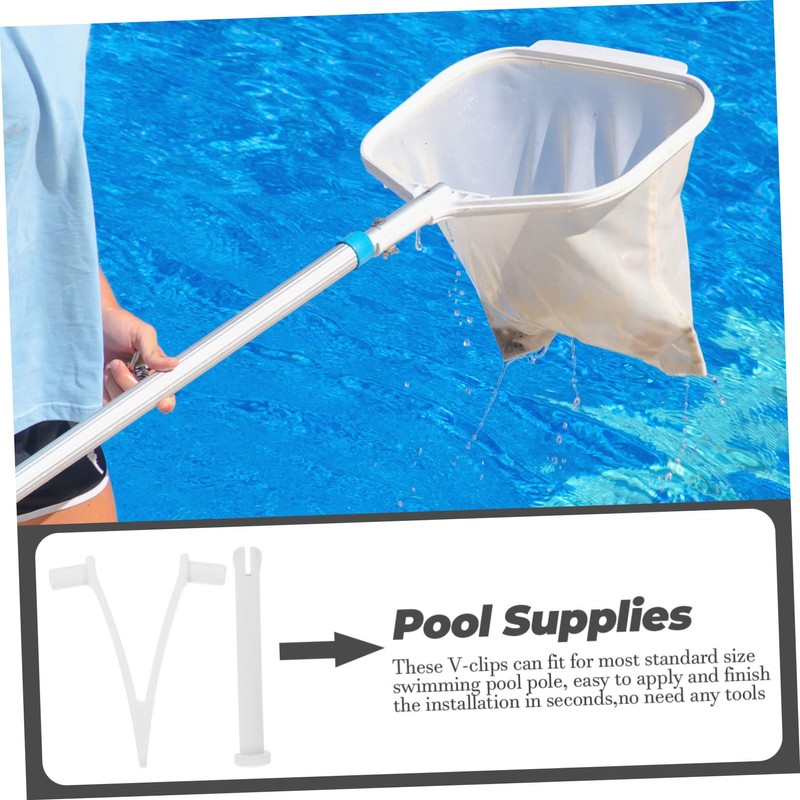 BESPORTBLE 15sets Swimming Pool v Clips Replacement Attachment Clips Handle