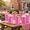 Hushee 6 Pcs Mini Plastic Buckets with Lids, 0.4 Quart
