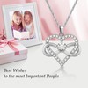 Alittlecare Granddaughter Necklace from Grandma - Infinite Heart Necklace Filled