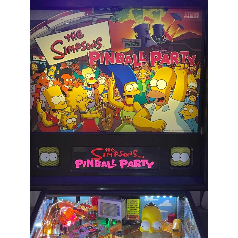 SEGA Simpsons Pinball Party Pinball Machine Speaker Inserts