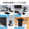 Elecom ECT-0620BK Tower-shaped Power Strip, Extension Cord, 8 Outlets, 5