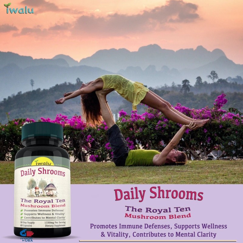 Suplemento Salud Intestinal Mujeres Complejo Hongos Melena León Control Cortisol