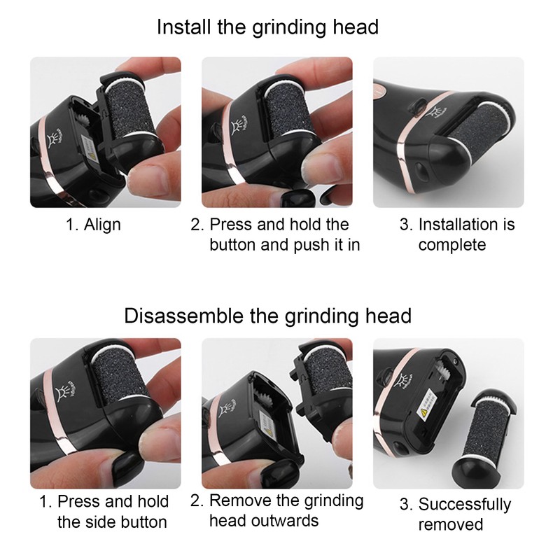 Rechargeable Electric Foot Callus Remover Dead Skin Calluses Removal Foot