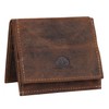 Greenburry Vintage Change Purse Wallet Leather 10 cm braun